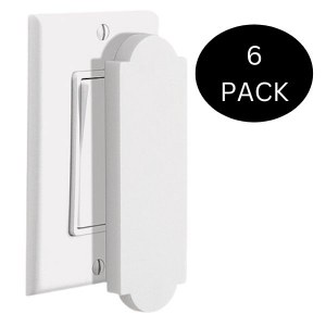 Picture of Flat Decora Magnet Switch Cover White 6 Pack